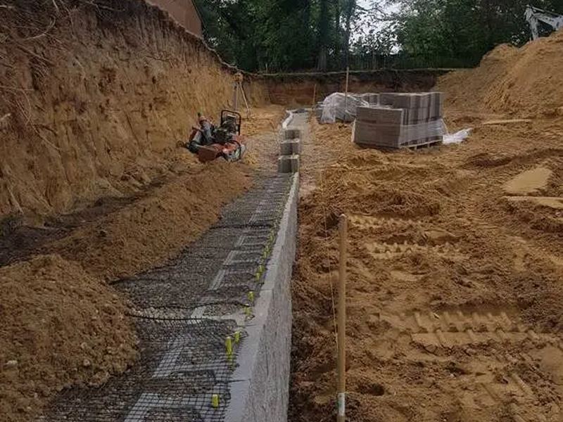 Retaining walls job in the Holy Trinity Longfellow neighborhood of La Crosse