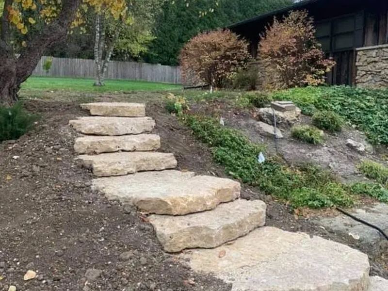 Retaining walls job near Sparta, WI